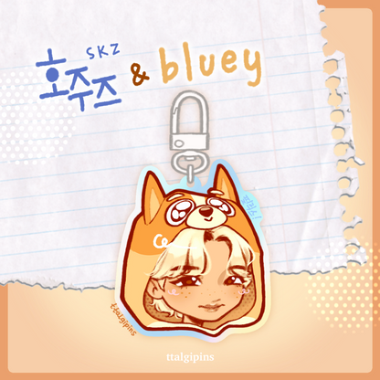 Stray Kids ’호주즈 & Bluey’ Keychains