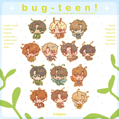 Seventeen ‘BUG-TEEN!’ Blind Bag Keychains & Charms