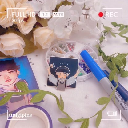 BTS ‘Blue Yoongi’ Enamel Pin